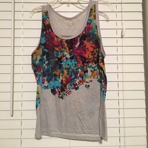 Gray Lace tank