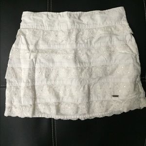 Hollister skirt white size XS