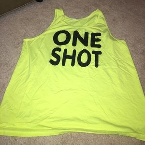 Neon yellow tank top