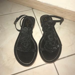 Kate Spade Black Rose Sandals✨✨