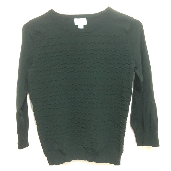 CeCe Dark Green Sweater - Picture 1 of 4