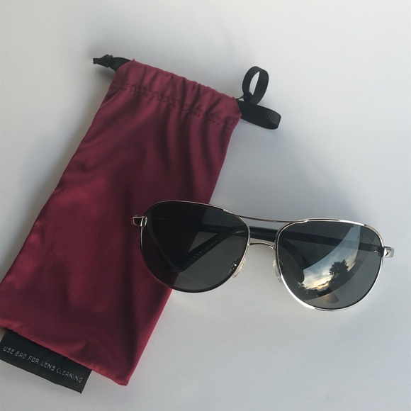 SUNCLOUD Accessories - Suncloud Aviator Sunglasses Silver Polarized