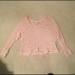 Light pink Cropped sweater