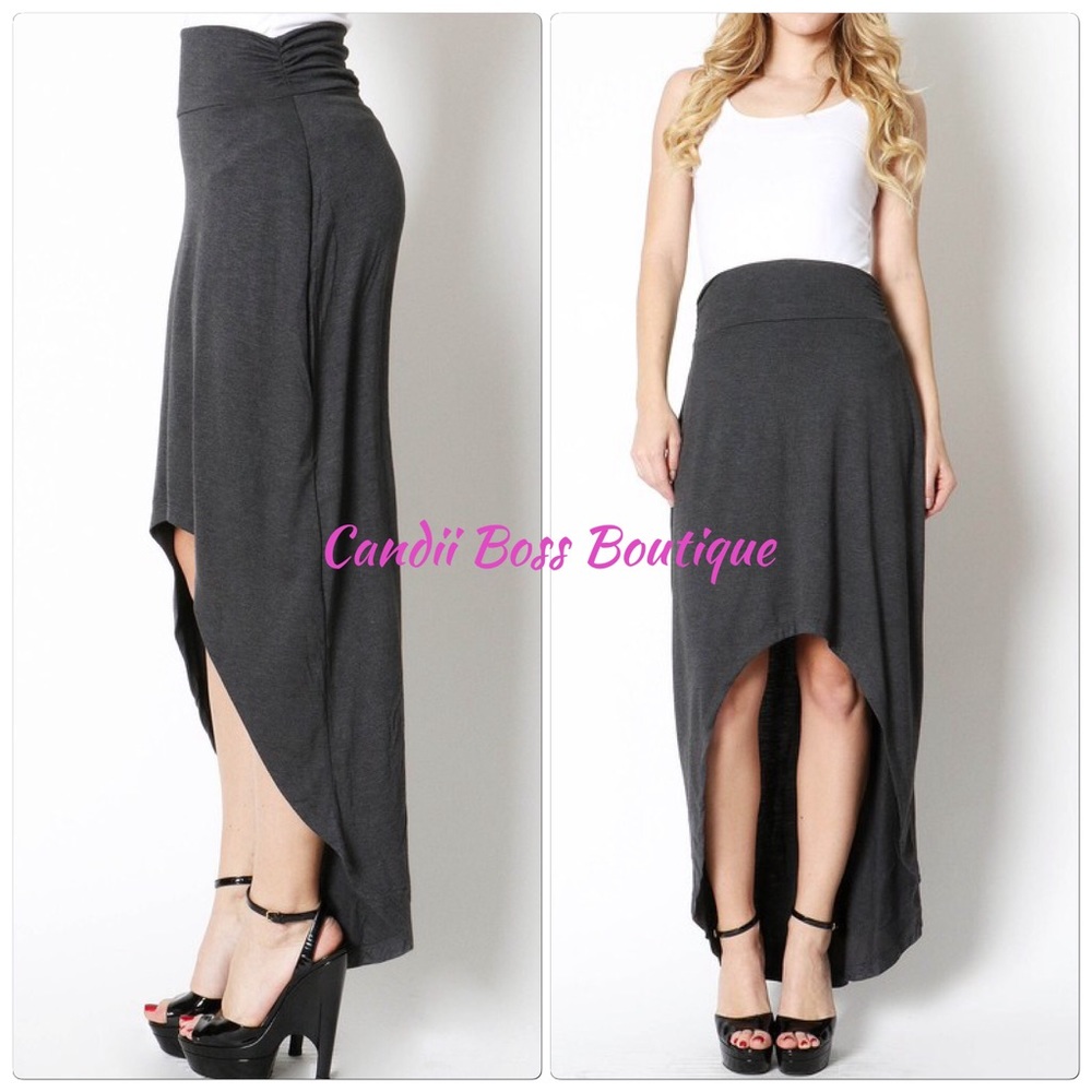 ⭐️ New! Hi-Lo Maxi Skirt in BLACK