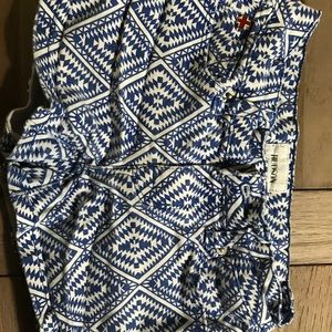 Hudson girls size 7 shorts blue pattern