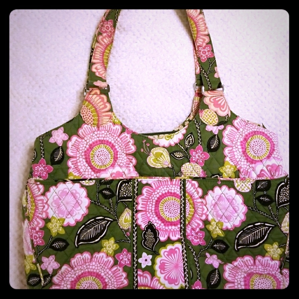 Vera Bradley three compartment laptop bag