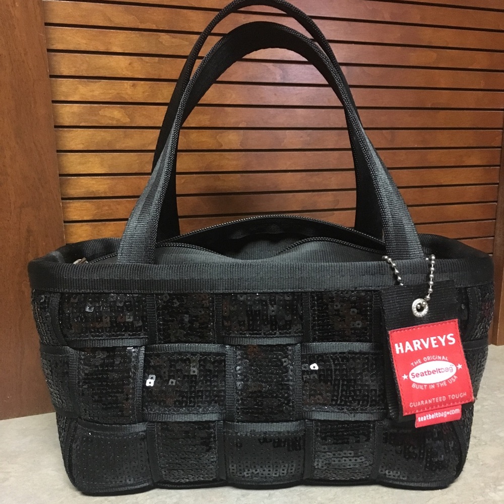 Harvey's seatbelt sequin boxy