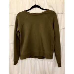 Olive Green Forever 21 Sweatshirt