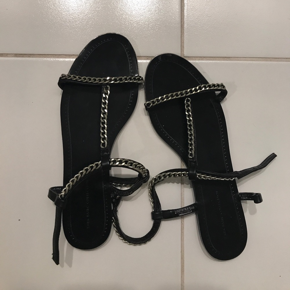 Zara chain sandals