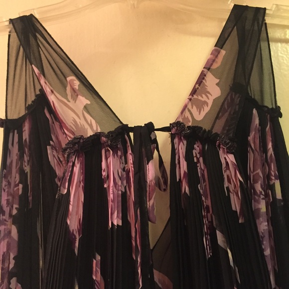 💜 Free People Pleated Band Bottom Top - Picture 5 of 8