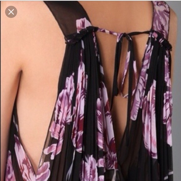 💜 Free People Pleated Band Bottom Top - Picture 3 of 8