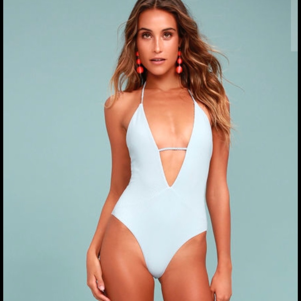 Frankie's bikini blue one piece