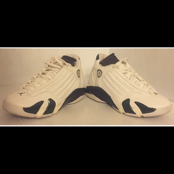 Jordan Retro XIV 14 White Forest Green Women Sz 7 - Picture 4 of 5