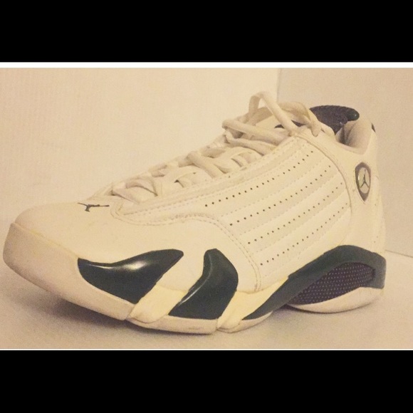 Jordan Retro XIV 14 White Forest Green Women Sz 7 - Picture 5 of 5