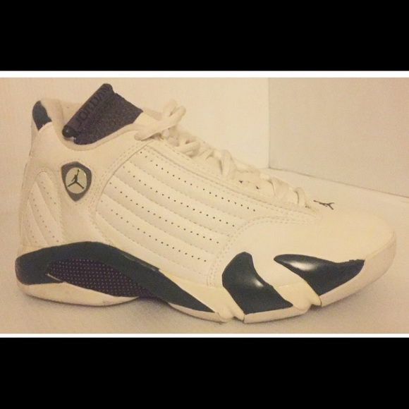 Jordan Retro XIV 14 White Forest Green Women Sz 7 - Picture 3 of 5