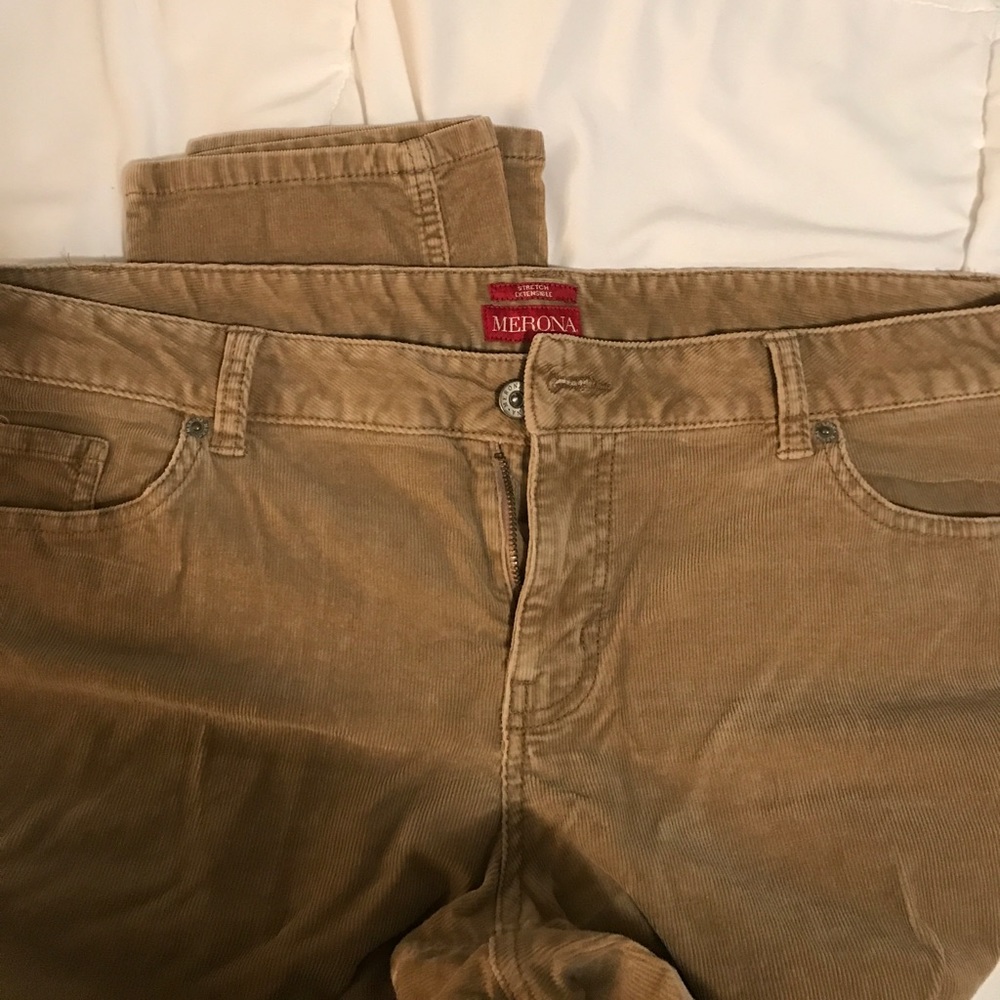 Light tan corduroy pants