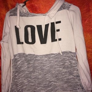 love cropped hoodie