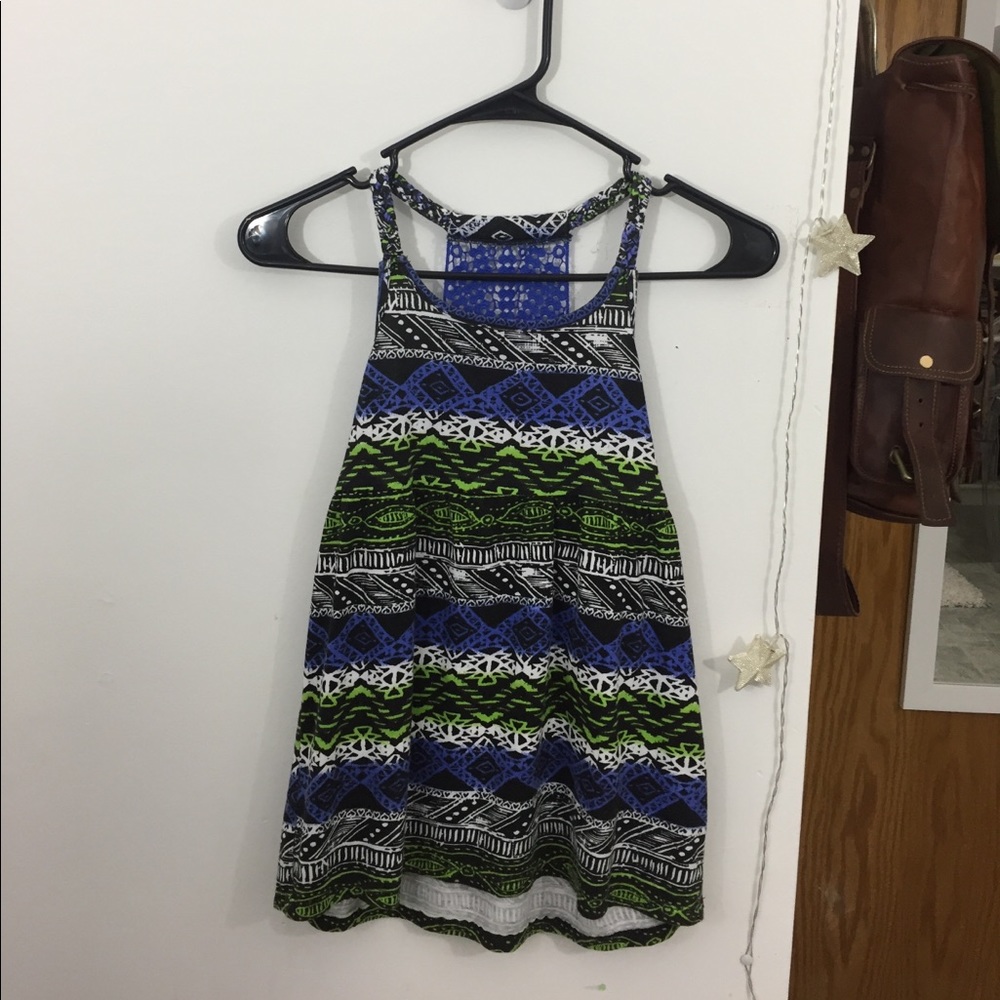 Aztec pattern tank top