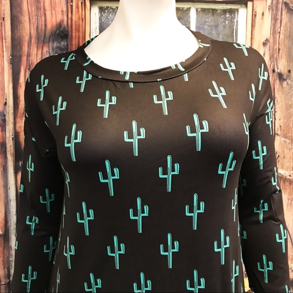 {Size L} Fringed Cactus Midi Dress - Picture 3 of 8