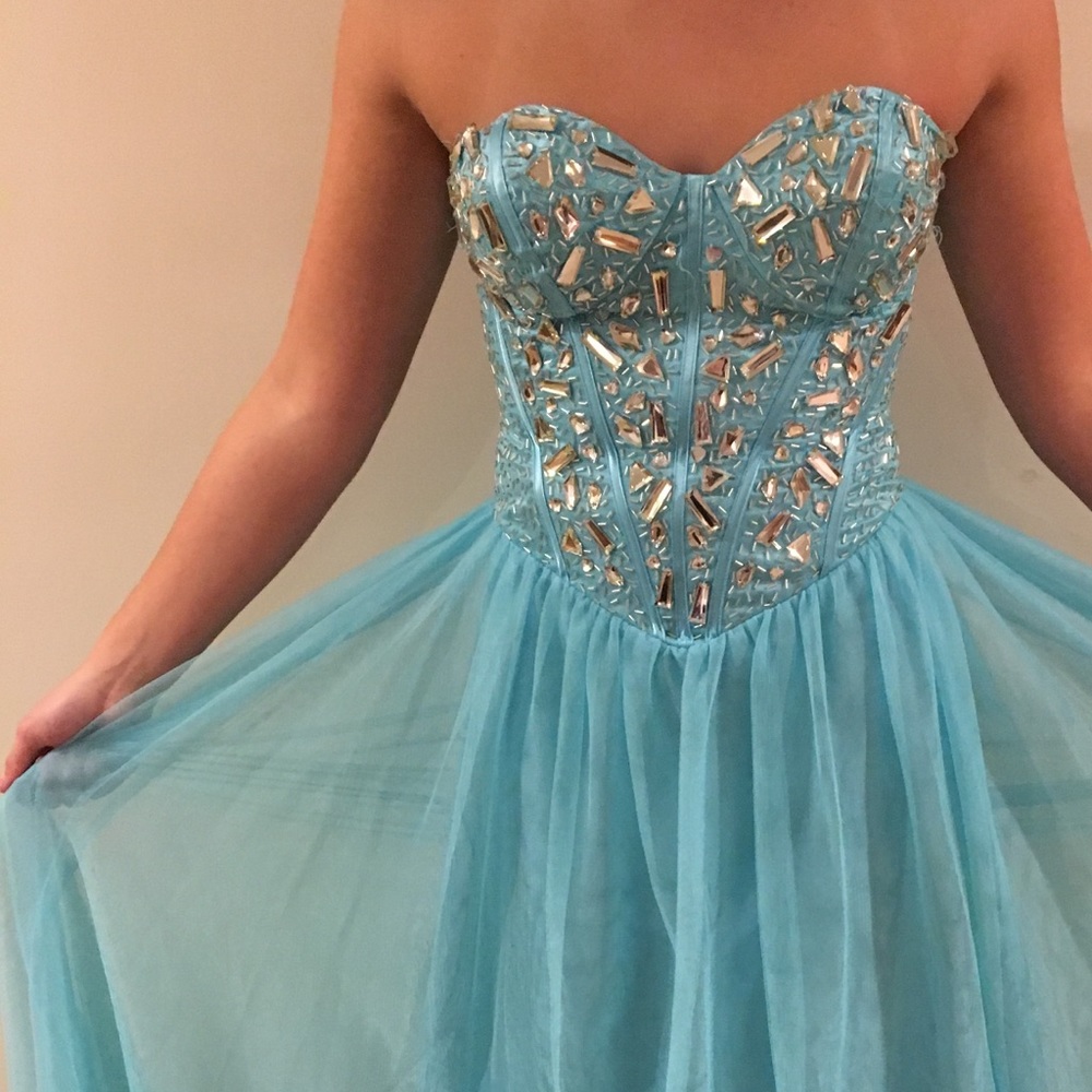 Tiffany Blue Prom Dress from Macy's