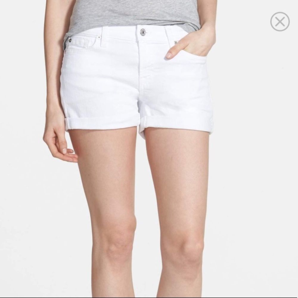 The Limited Easy Shorts Denim Jean White