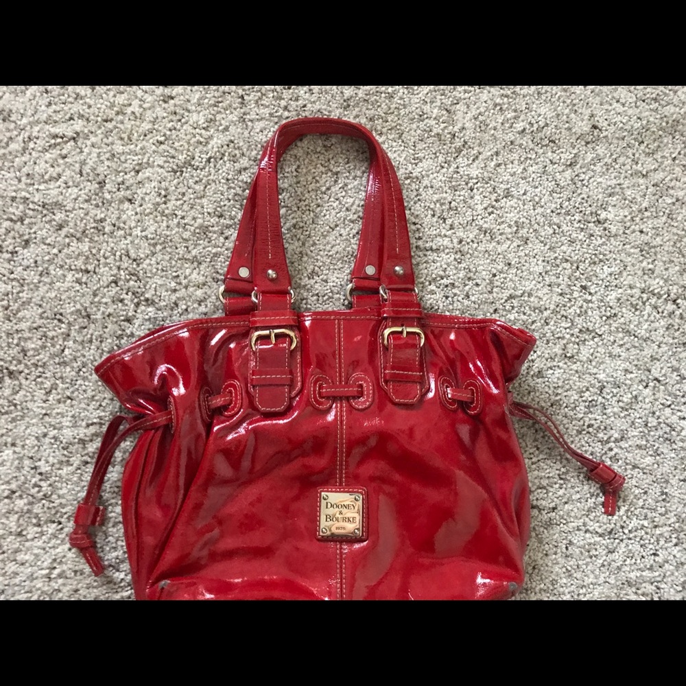 Red patent leather Dooney and Bourke