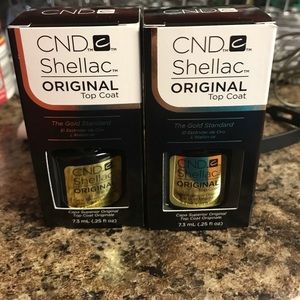 Set of two CND Shellac original top coat