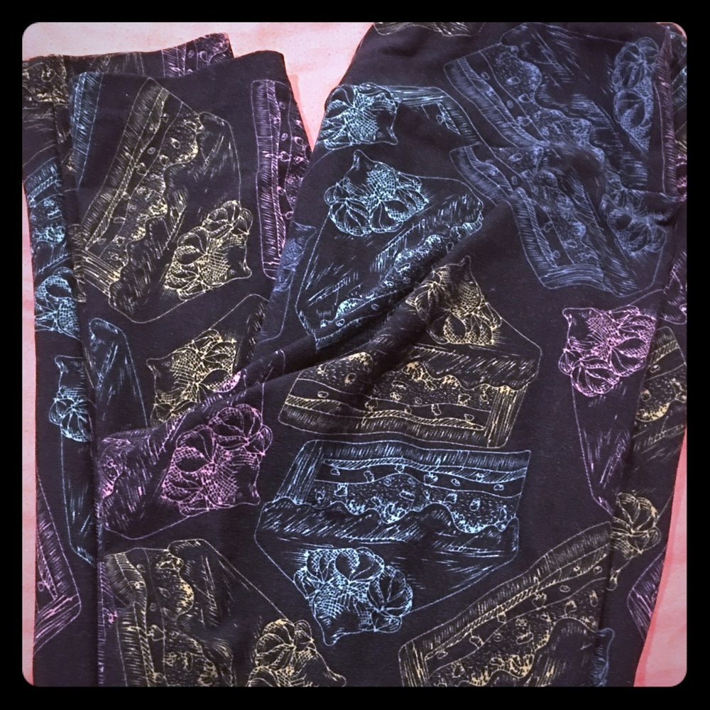 Lularoe OS pies desserts leggings