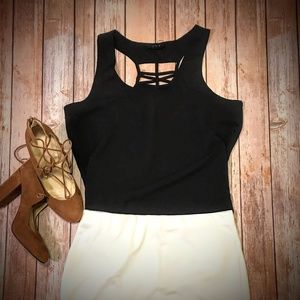 MINE Black RacerBack Tank Top SIZE M