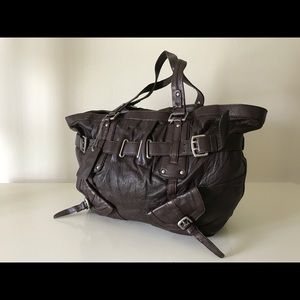 DKNY soft leather buckle tote