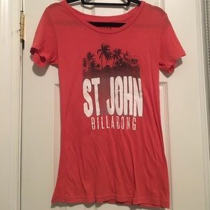 Red/pink Billabong shirt