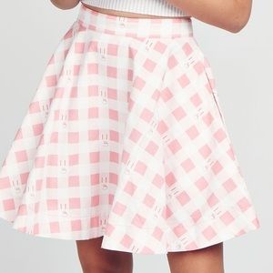 Bunny Gingham Lazy Oaf Skirt
