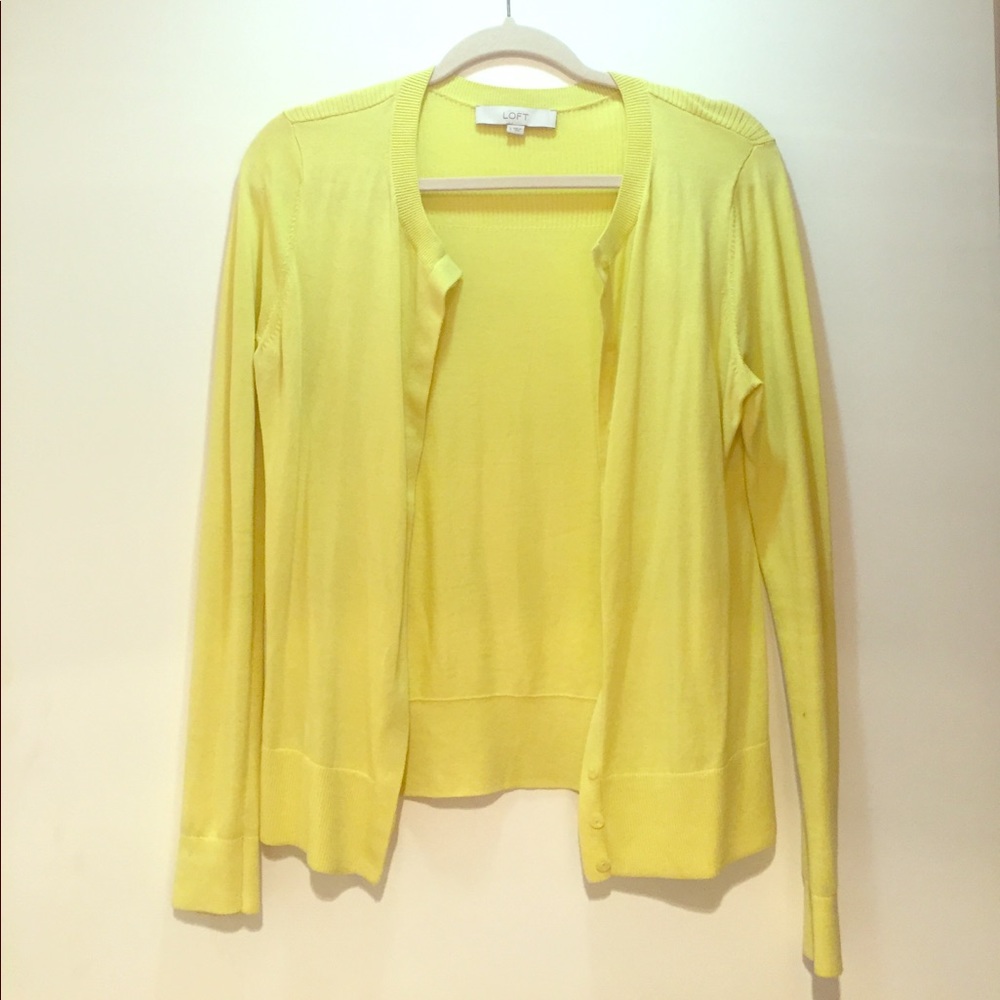 Yellow Ann Taylor Loft sweater