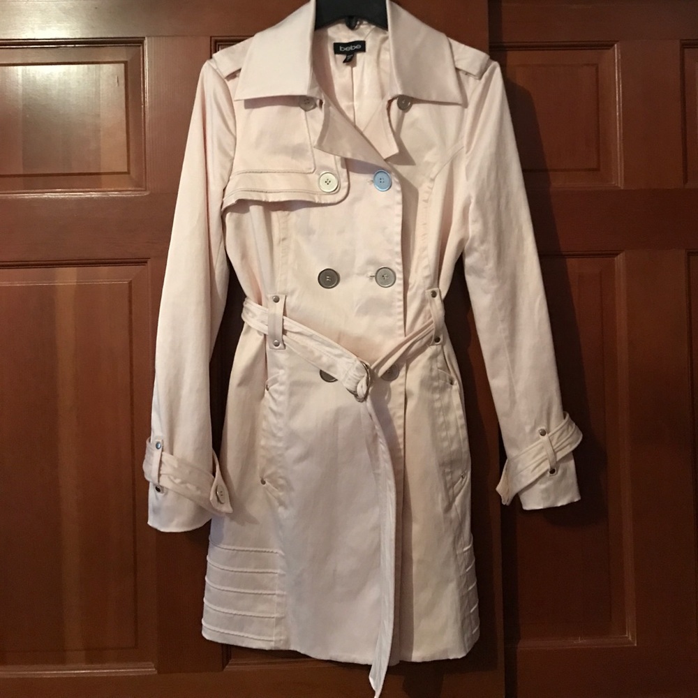 Bebe trench coat, size M