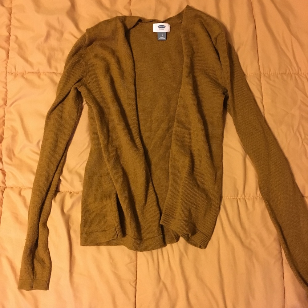 Mustard yellow cardigan