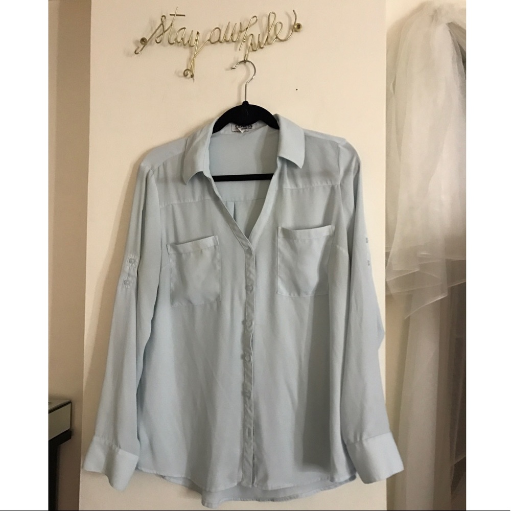 Baby Blue Button Down 🍭