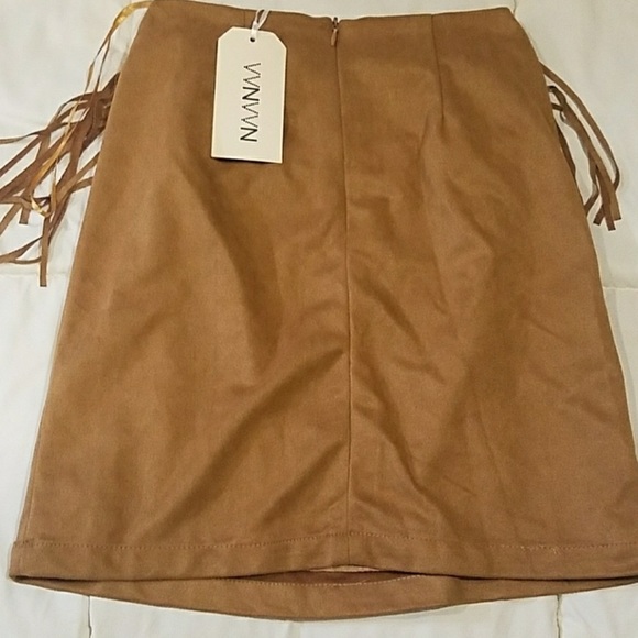 LF Suede Boho Skirt - Picture 3 of 5
