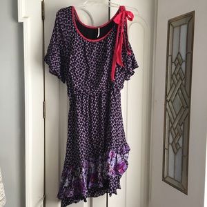Free People floral dress with asymmetrical hem