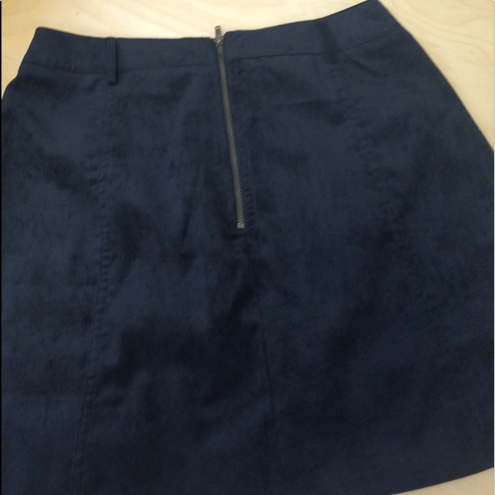 Black Corduroy Lace Up Skirt - Picture 6 of 6