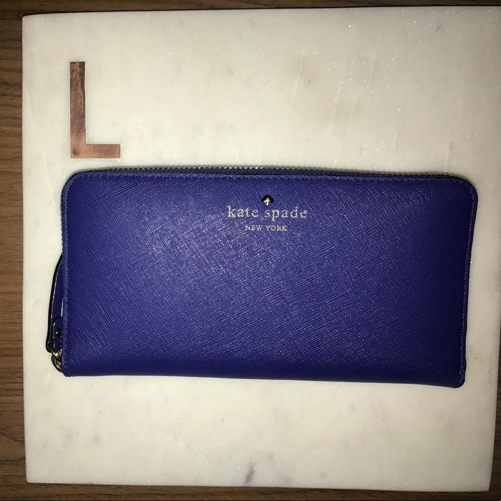 Royal blue kate spade wallet