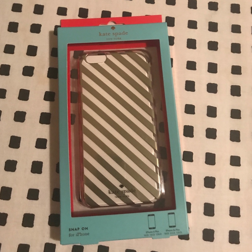 Kate Spade Gold Stripe iPhone 6+ Case!