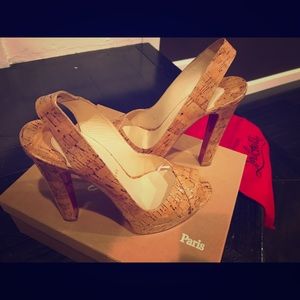 Christian Louboutin cork lucido size 41.5 used
