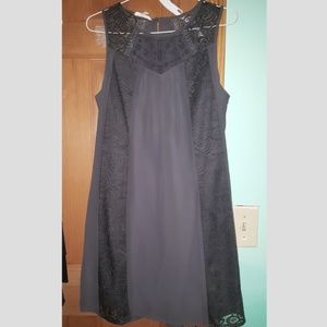 Grey Lace Swing Dress