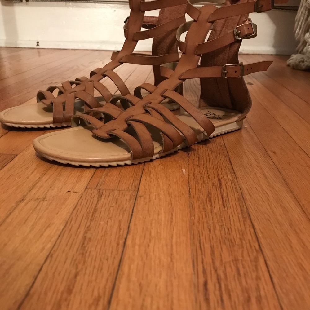 Tan sandals