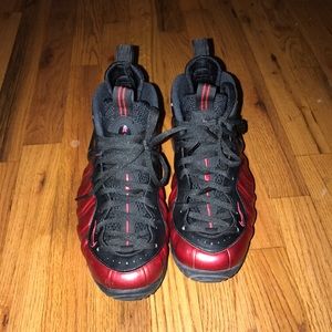 Special edition RED/BLACK Nike foamposites size 9