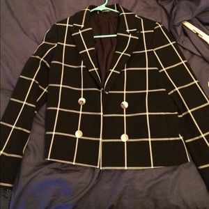 Checkered blazer