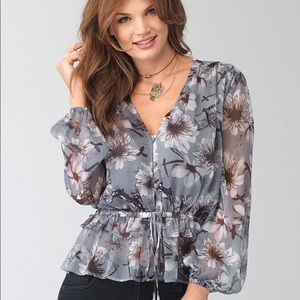 😍Floral Lined Blouse Dance & Marcel. Lovely Print