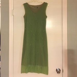 Max Studio Green Leaf dress