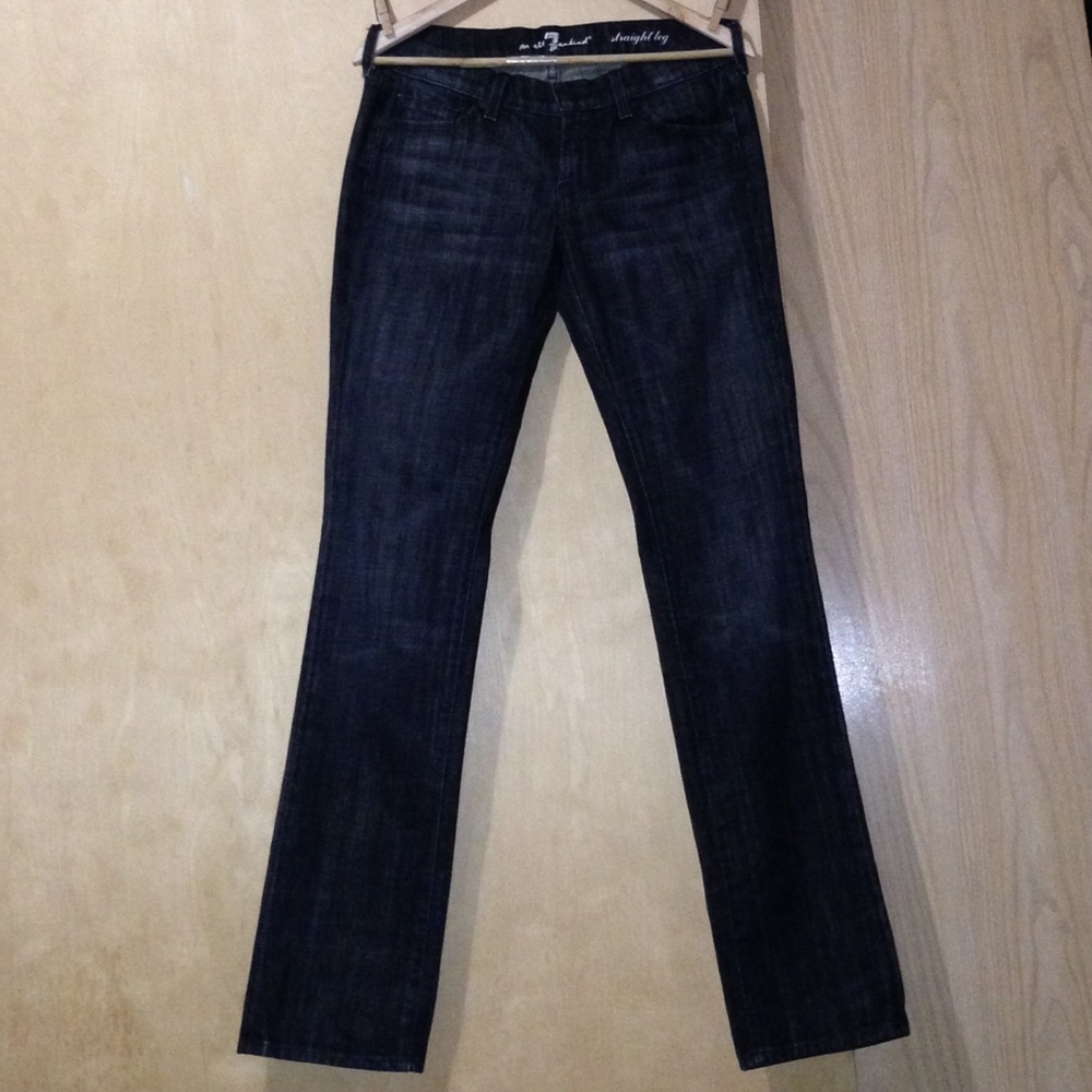 7 FOR ALL MANKIND STRAIGHT LEG JEANS SZ 28