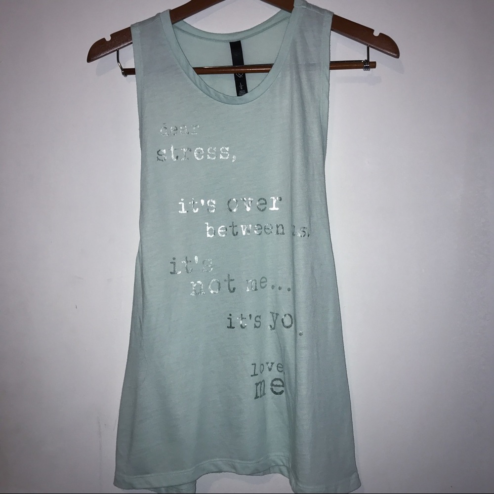 Mint Cutout Workout Tank